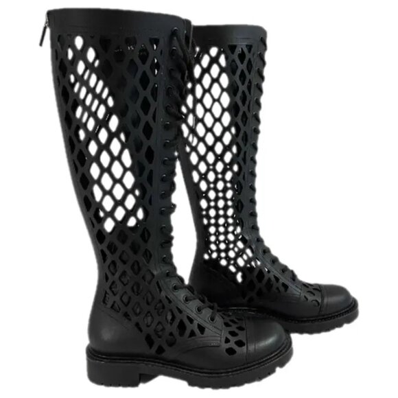 Share Similar items Sponsored See all   Women’s Christian Dior Black Leather Boo - Picture 1 of 9
